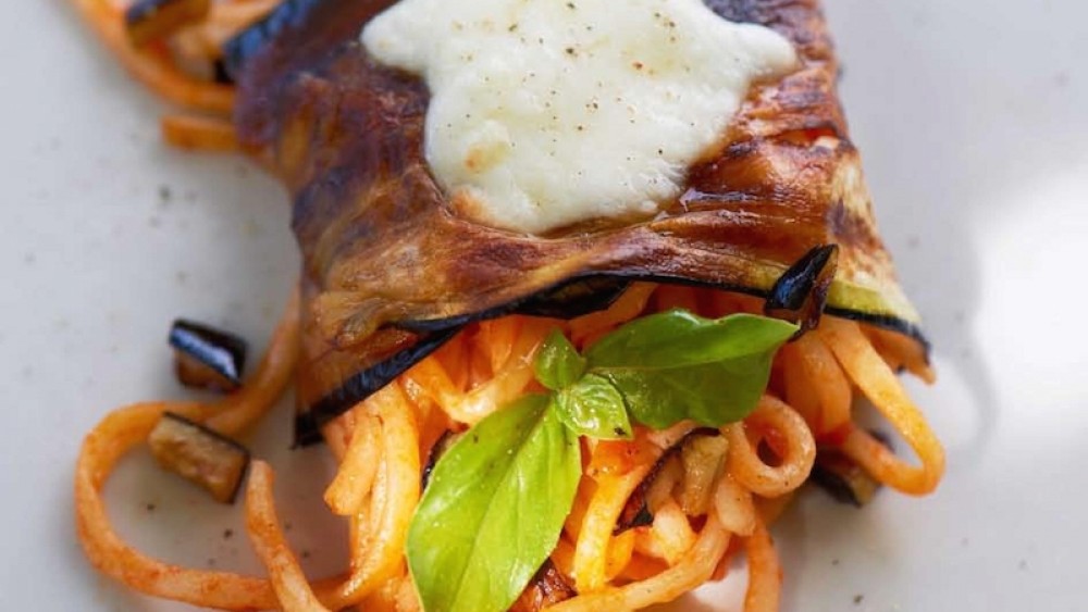 Tuscookany Recipe Baked Spaghetti with Eggplant