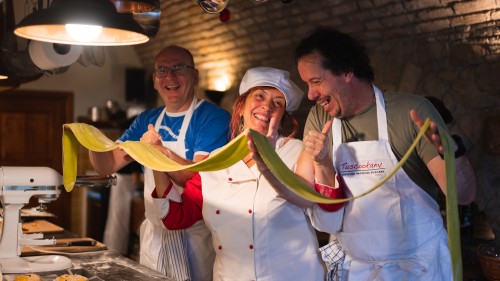 Tuscookany Cooking classes in Tuscany making pasta at Casa Ombuto