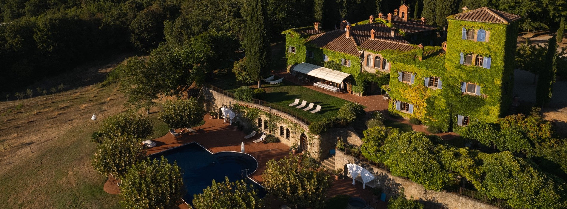 Perched on a hill close to Arezzo and one hour from Florence