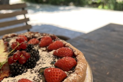 Tuscookany Italian cooking holidays dessert Mediterranean cookery course at Casa Ombuto