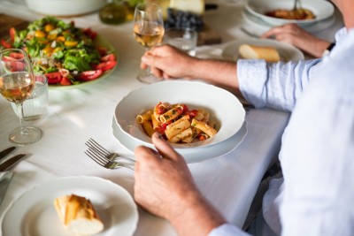 Delicious pasta for lunch at Bellancino Tuscookany