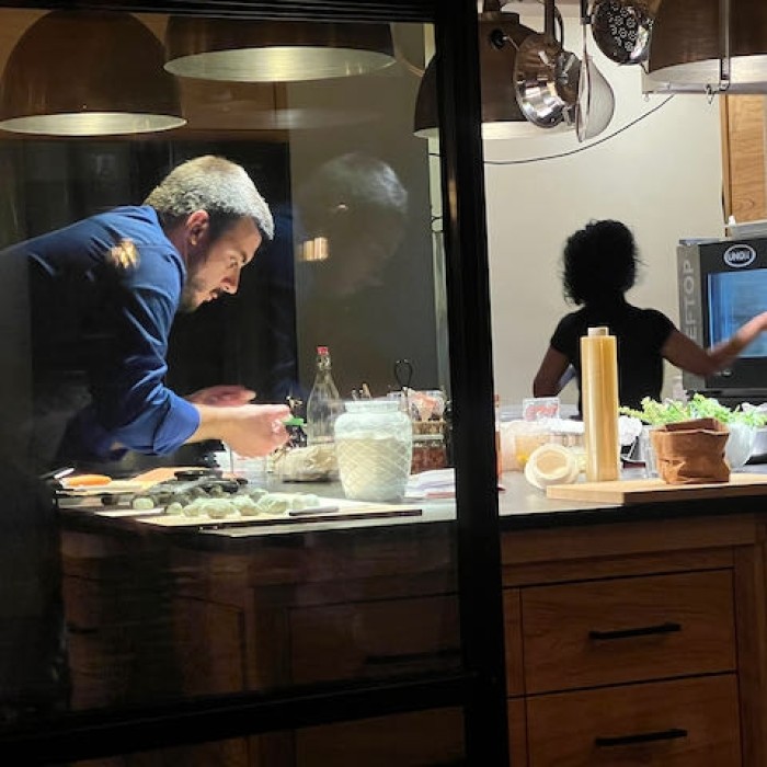 Riccardo Grillo plating at Bellancino Tuscookany